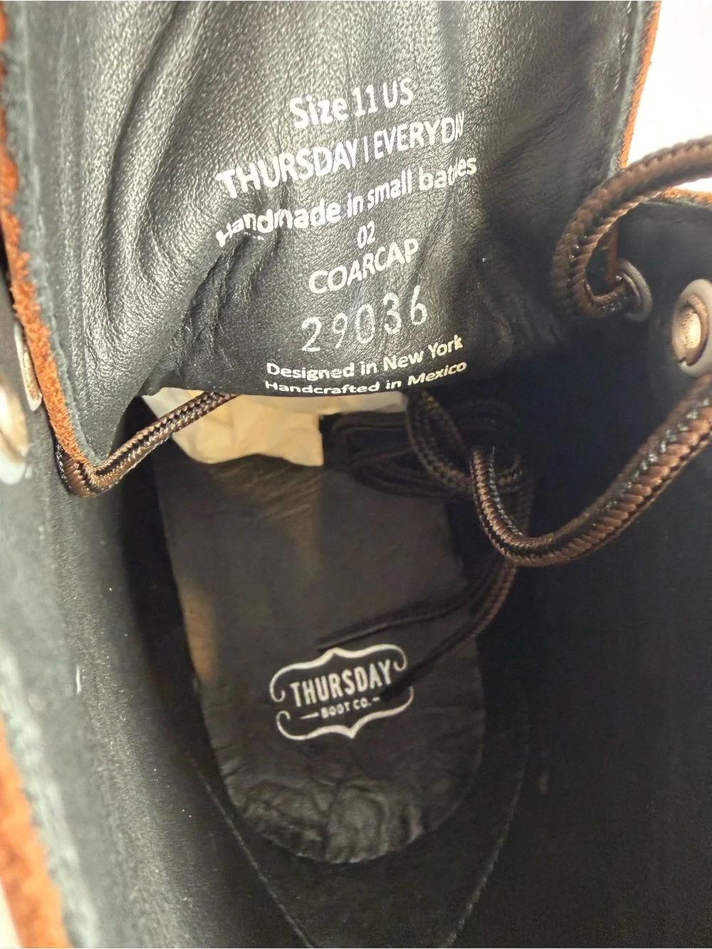Thursday Boot Co. Men’s Arizona Captain Boots Size 11 Brown Cap Toe Boots